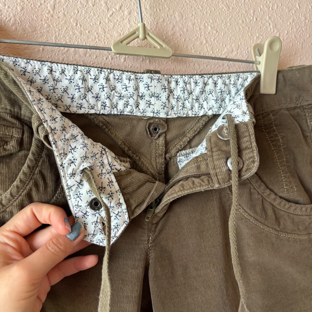 Y2K Gorpcore Low Rise Corduroy Athleta Capris - Picture 4 of 6